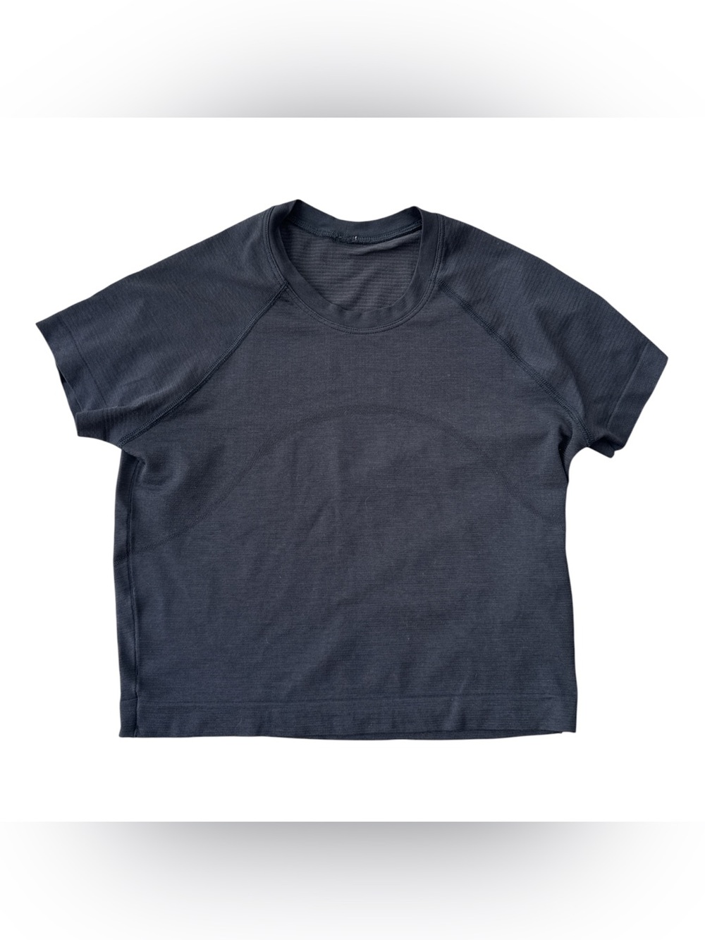 lululemon athletica black Short Sleeve Crop Top